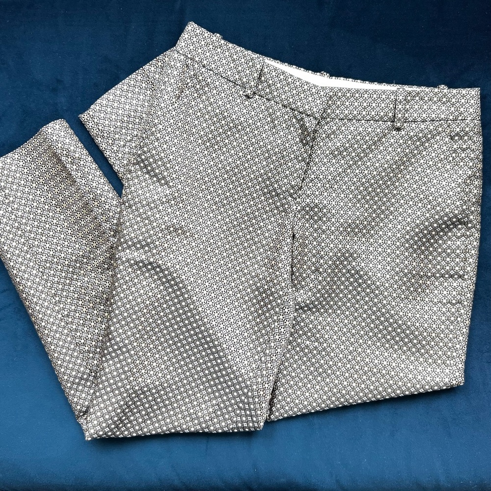 J Crew 100% Silk Crop Chino Party Pant